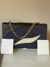 Victoria Beckham LEATHER HANDBAG - Hexagonal Chain Medium BNWT 
