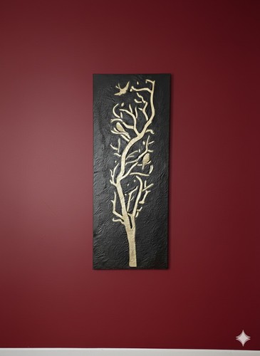 Large textured golden - golden, tree