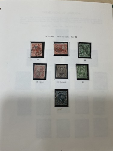Canada stamps 1859 - stamps.,