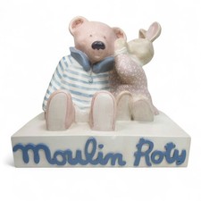Moulin Roty Large Bear Rabbit Resin Shop Display Pottery Showcase Preloved