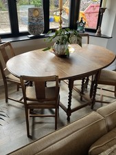 Oak Dining Table and Chairs