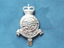 Staybright/anodised.The Cambridge University Officer Training Corp cap badge.