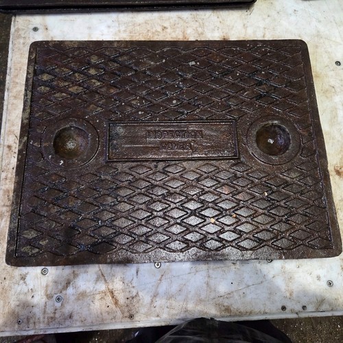 Cast iron manhole drain - cast,