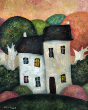 ORIGINAL Oil canvas  - old