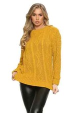 Womens Long Sleeve Cable