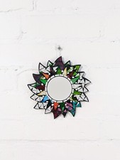 Mirror Sun Design 20cm Wooden