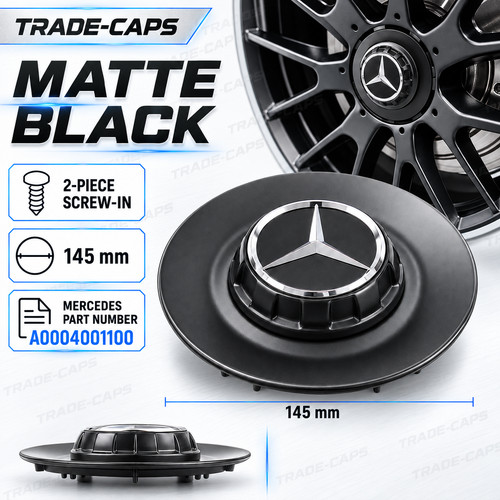 Matt black mercedes - black,