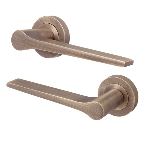 Brass internal door handle - brass,