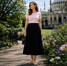Sandro Ferrone Black Pleated