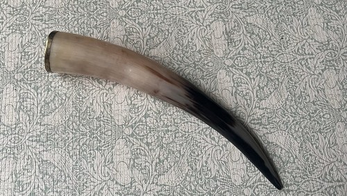 Vintage drinking horn brass - vintage,