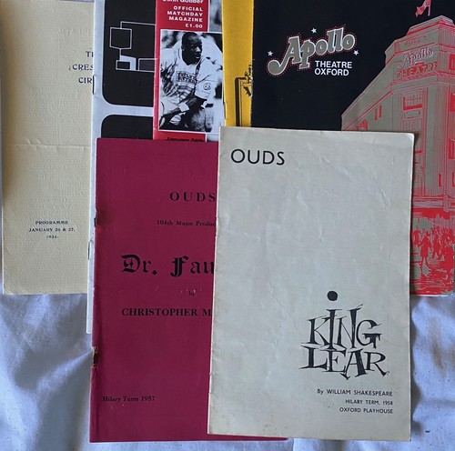 Theatre programmes job lot - job,