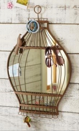 Vintage iron metal bird cage - iron,