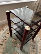Soundstyle Hi-Fi TV Rack with Glass Shelves