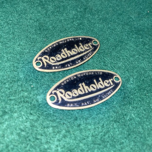 Norton roadholder fork badges - norton,