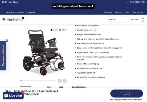 Electric wheelchair folding - electric,