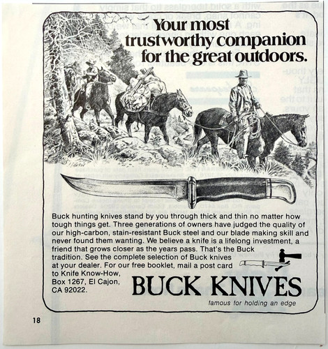 1978 buck knives fixed blade - 1978,