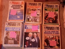 Collection of Private Eye Magazines 100 Issues Approx