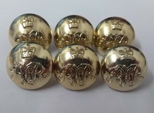 Genuine British Army The Royal Tank Regiment RTR No1 / No2 Dress Buttons 30L 