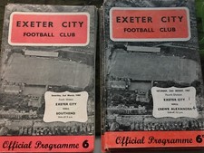 Exeter City home programmes