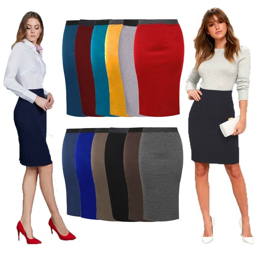Women midi pencil skirt - pencil, ladies