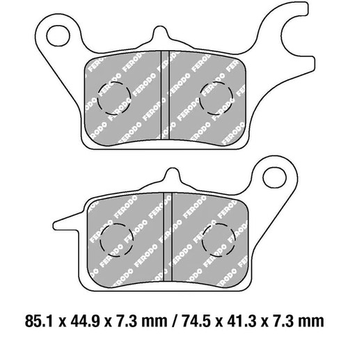 Pair brake pads - brake,