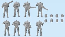 Star Wars Legions Miniatures - Clone Troopers Phase 1 & 2 Heavy & Lite Troopers