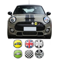 Front Bumper Grill Emblem Badge Sticker For Mini Cooper S JCW Clubman Countryman