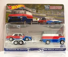 2023 Hot Wheels Team Transport #55 '70 Rover P6 Group 2 & HW Rally Hauler