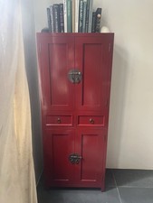 Tikkamoon Red Cupboard Cabinet