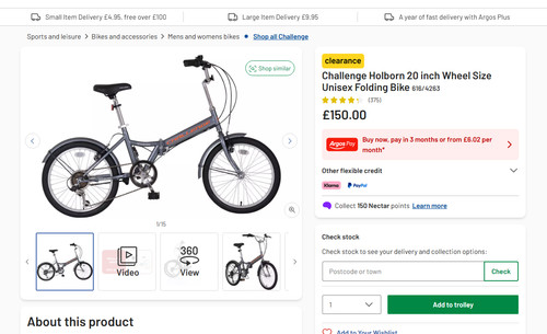 Challenge holborn folding bike - challenge,