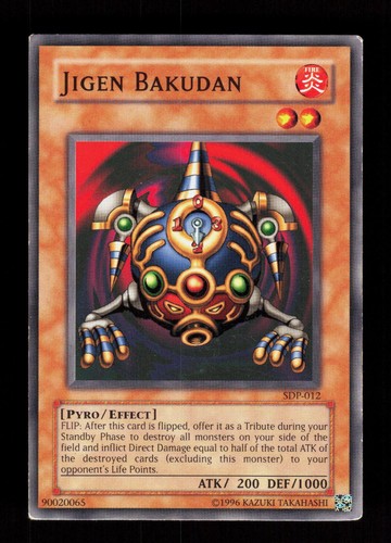 Jigen bakudan sdp 012 - yu-gi-oh,