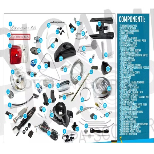 Complete restoration kit spare - complete,