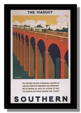Southern Railway framed repro poster Brighton Belle Balcombe Kerr free p&p UK