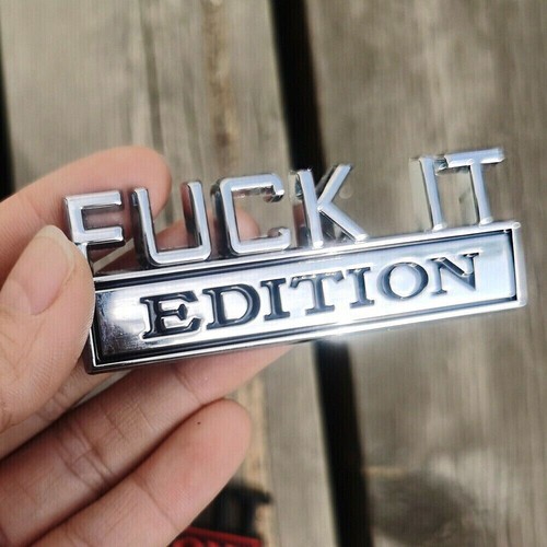 Fuck edition silver - fuck-it, emblem