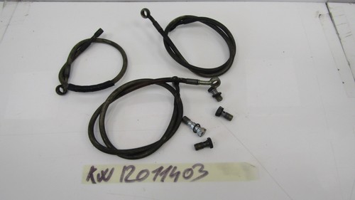 Set brake pipes braided - set,