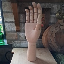 Wooden mannequin hand jointed - wooden,