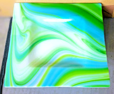 Large 25cm Square Art Glass
