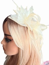 Ivory Fascinator For Weddings