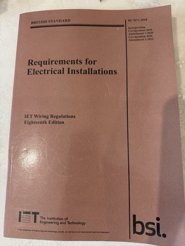 Bs7671 18th edition amendment - 18th,
