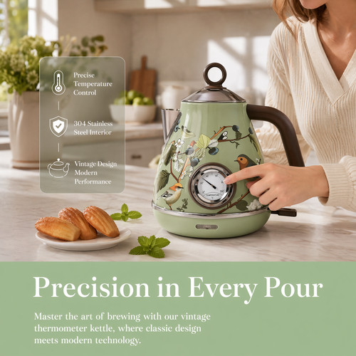 Electric kettle retro bird - electric,