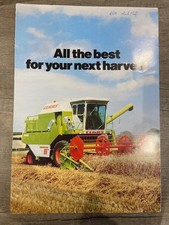 Claas All the best for your next harvester Vintage Combine A4 Brochure 1981