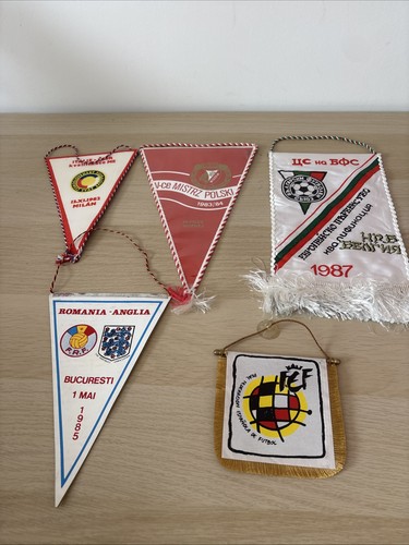 Vintage football pennants - football,