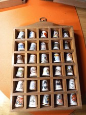 Wooden Thimble Display Case