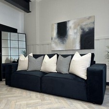 New Black 3 Seater Modular