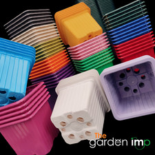 7cm Square Plastic Plant Pots