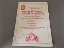 1979 AINTREE PROGRAMME 15/9/79 - MARLBORO YAMAHA CLUBMANS MOTORCYCLE ROAD RACES