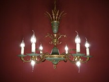CHANDELIER EMPIRE MEDIUM BRASS