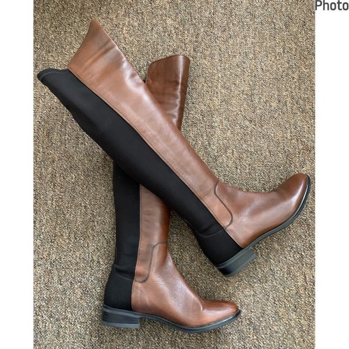 Clarks brown leather - leather, over