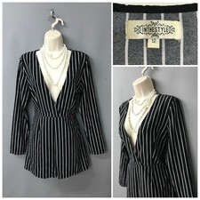 In The Style Black Mix Striped