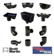 Black half round gutter 112mm - black,